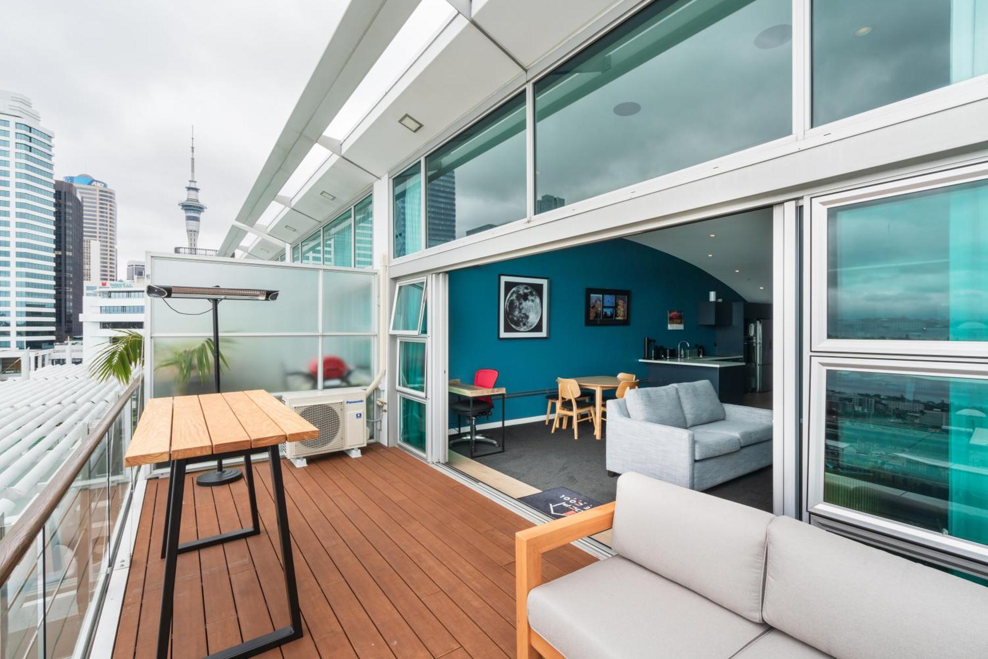 Penthouse Apartment With Stunning Harbour Views Auckland Exteriör bild